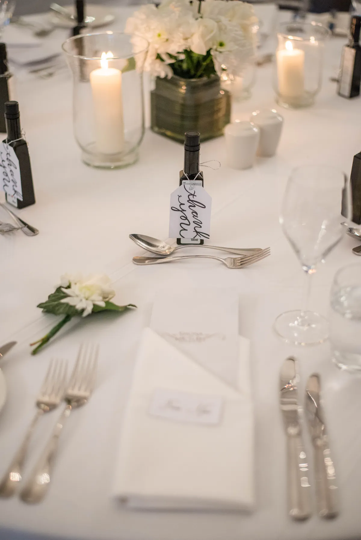 Repas de mariage dressé en château à Nort-sur-Erdre